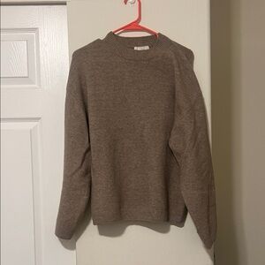 H&M Women's Brown Crewneck Sweater
